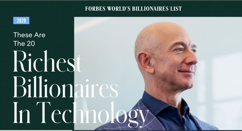 20 უმდიდრესი ადამიანი ტექნოლოგიების სფეროში – Forbes–ის რეიტინგი
