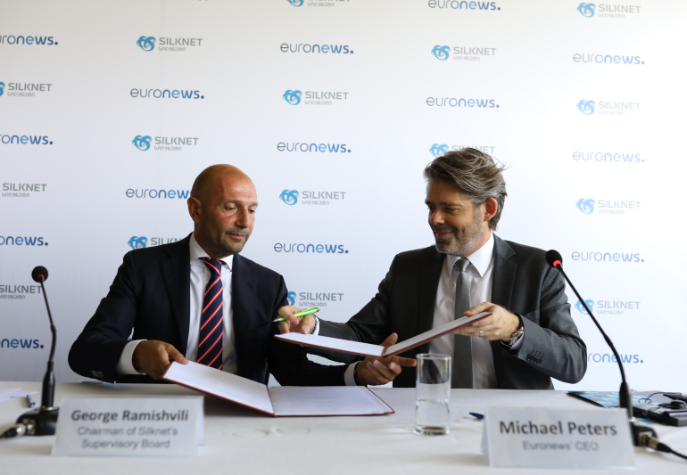 Euronews and Silknet sign an MOU to launch “Euronews Georgia”