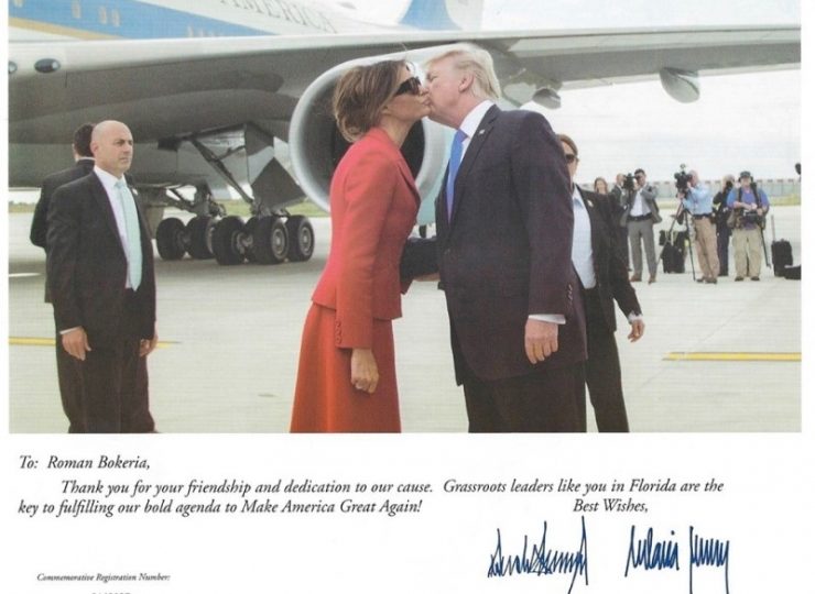 Roman Bokerya’ya Trump, ise gösterilen sadakati ve dostluğu için teşekkür ediyor