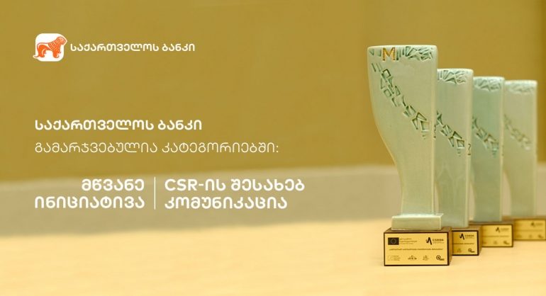 საქართველოს ბანკმა 'Meliora 2018'!-ის ჯილდოები დაიმსახურა