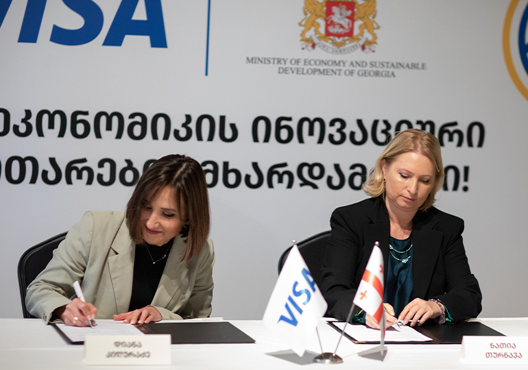Visa and the Ministry of Economy and Sustainable Development Sign MoU to Boost Economic, Innovative and Cultural Development of Georgia