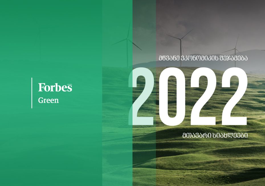 „მწვანე“ ეკონომიკის შეჯამება - 2022 წლის მნიშვნელოვანი ამბები