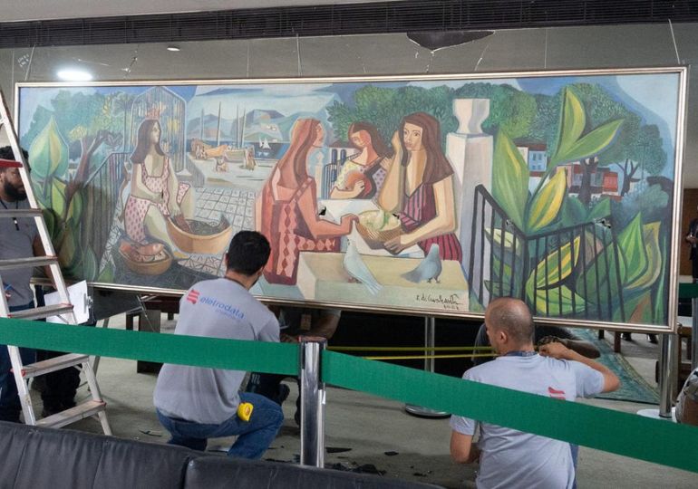 ბრაზილიაში დემონსტრანტებმა $1.5-მილიონიანი ნახატი დააზიანეს