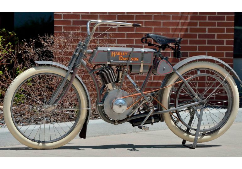 აუქციონზე ყველაზე ძვირად გაყიდული მოტოციკლი - Harley-Davidson 1908