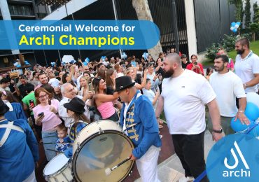 Ceremonial Welcome for Archi Champions