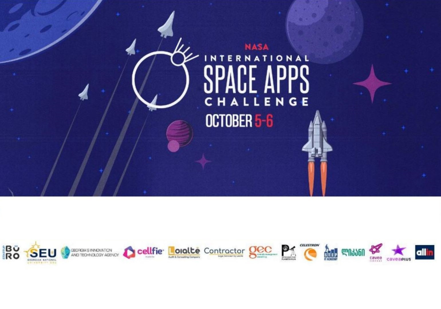 5-6 ოქტომბერს თბილისში NASA Space Apps Challenge 2024 გაიმართება