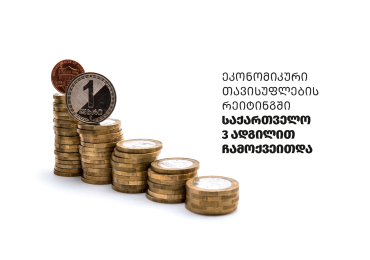 ეკონომიკური თავისუფლების რეიტინგში საქართველო 3 ადგილით ჩამოქვეითდა