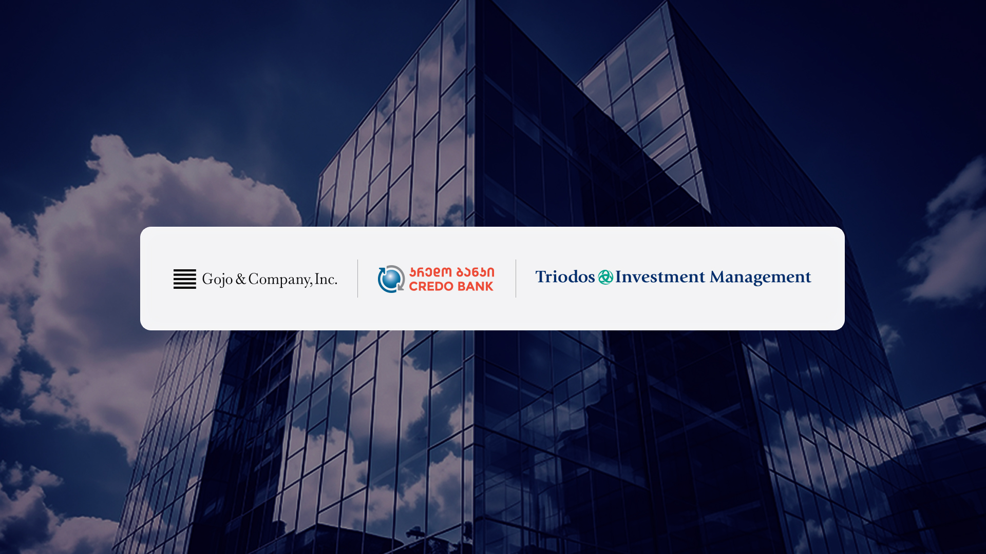 Gojo & Company, Inc., a Japanese Impact Investor, Increases an Equity Stake at Credo Bank