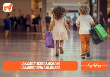შეთავაზებები საბავშვო მაღაზიებსა და ობიექტებში საქართველოს ბანკის PLUS და AmEx ბარათების მფლობელებისთვის