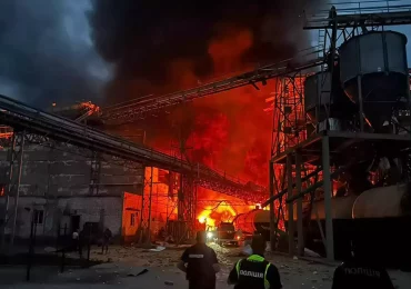 რუსეთის ერთ-ერთ უდიდეს ნავთობგადამმუშავებელ ქარხანაში უკრაინის იერიშის შედეგად ხანძარი გაჩნდა