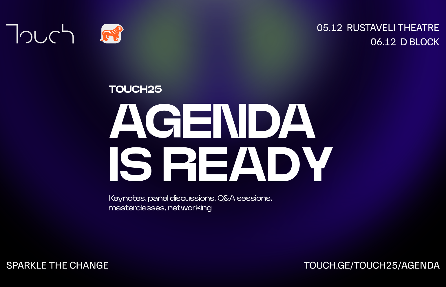 Touch Summit 25-ის სრული აჯენდა ცნობილია