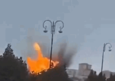 ირანიდან გაშვებული რაკეტები და დრონები აზერბაიჯანის აეროპორტში ჩამოვარდა – Reuters