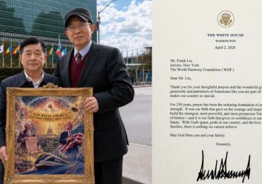 The World Harmony Foundation (WHF) Leads Historic Art Project Recognized by the White House