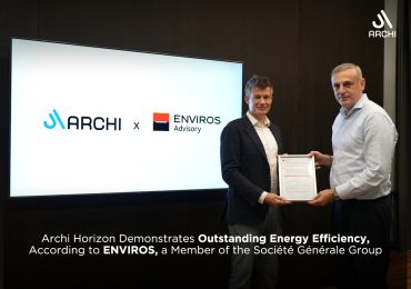 Archi Horizon Demonstrates Outstanding Energy Efficiency, According to ENVIROS, a Member of the Société Générale Group