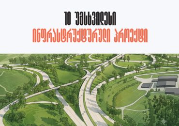 10 უმსხვილესი ინფრასტრუქტურული პროექტი