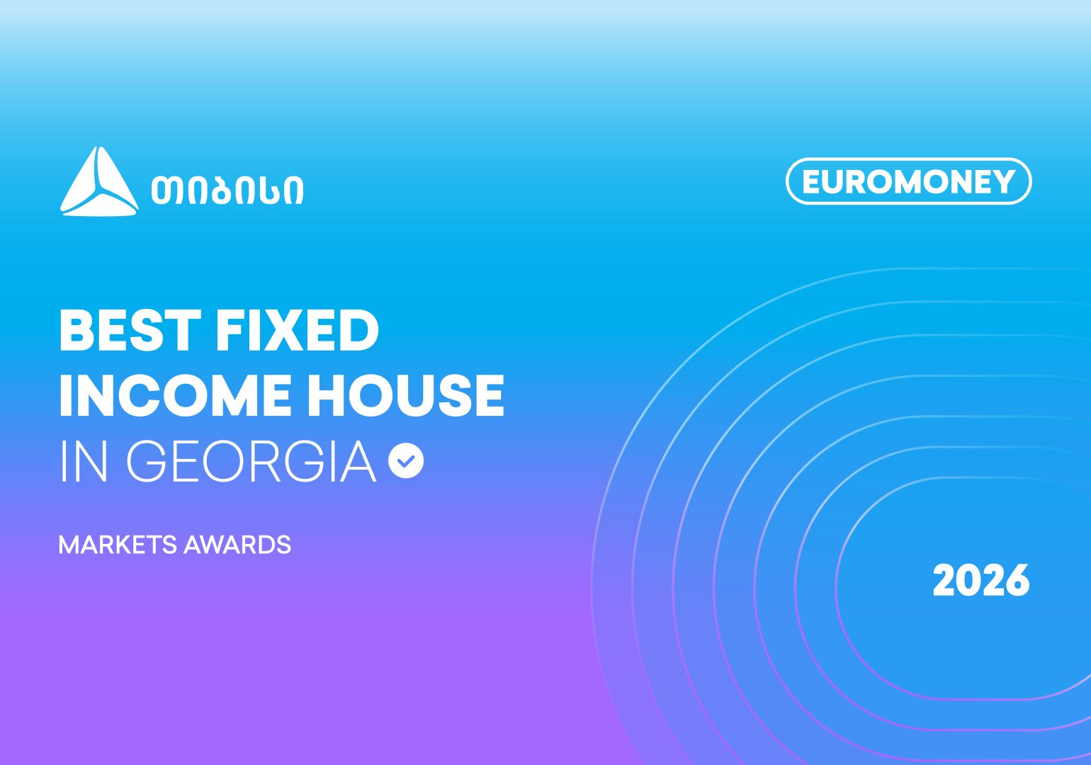 TBC Bank Named Best Fixed Income House in Georgia at Euromoney Markets Awards 2026